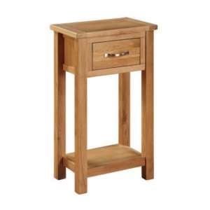 Hart Wooden Small Console Table In Oak Finish