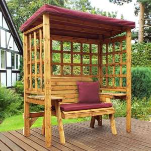 Hatso Wentworth 2 Seater Arbour In Burgundy