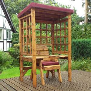 Hatso Wentworth Single Seater Arbour In Burgundy