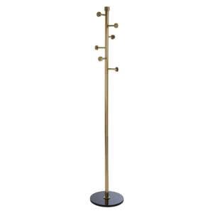 Hawkon Metal Coat Stand In Black And Antique Brass