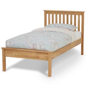 Heather Hevea Wooden Single Bed In Honey Oak
