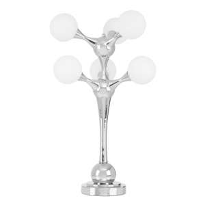 Hebou 6 Lights Table Lamp With Chrome Stainless Steel Base