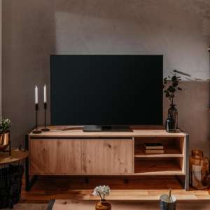 Hercules TV Stand In Artisan Oak And Anthracite Grey