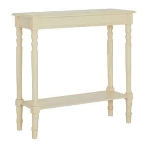 Heritox Winter Melody Wooden Console Table In Antique White
