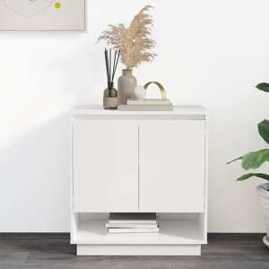 Hestia High Gloss Sideboard With 2 Doors In White