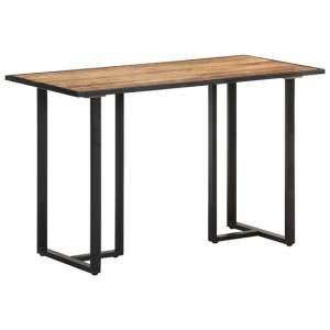 Hewez Small Rough Mango Wood Dining Table In Natural
