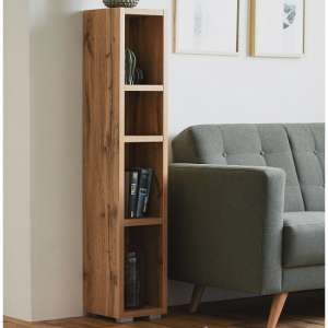 Hilary Shelving Unit In Golden Oak With 4 Open Compartments