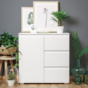 Hilary Contemporary Wooden Chest Of Drawers In White