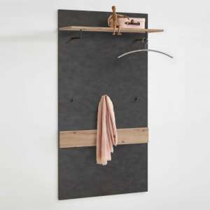 Holte Wooden Wall Mounted Coat Rack In Matera And Artisan Oak