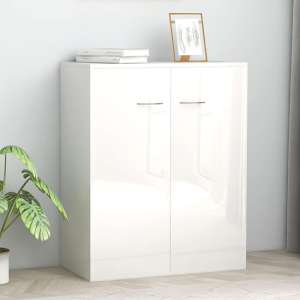 Hova High Gloss Sideboard With 2 Doors In White