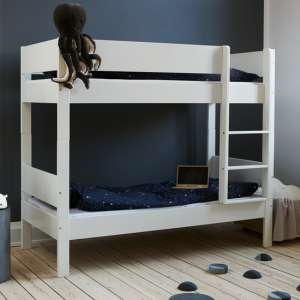 Huia Kids Wooden Bunk Bed In White