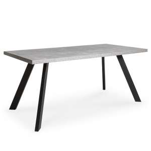 Hurley Dining Table Rectangular In Concrete effect