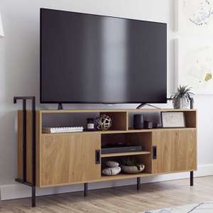 Hythe Wall Mounted Wooden TV Stand In Walnut