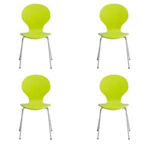 Irvine Set Of 4 Dining Chairs In Lime