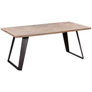 Idaho Wooden 140cm Dining Table In Aged Grey Oak