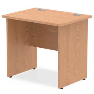 Impels 800mm Computer Desk In Oak With Panel End Leg