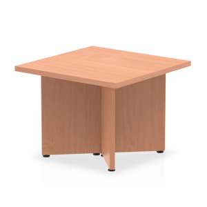 Impulse Square Wooden Coffee Table In Beech With Arrowhead Leg