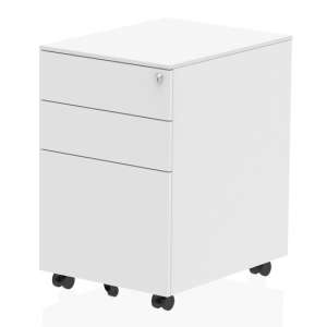Impulse Steel Office Mobile Pedestal In White