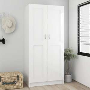 Inara High Gloss Wardrobe With 2 Doors In White