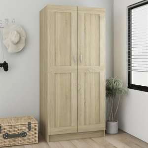 Inara Wooden Wardrobe With 2 Doors In Sonoma Oak
