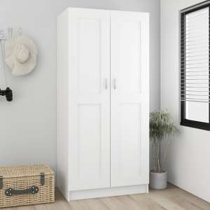 Inara Wooden Wardrobe With 2 Doors In White