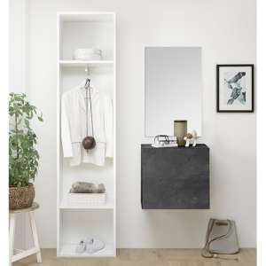 Infra Bathroom Furniture Set In White And Oxide