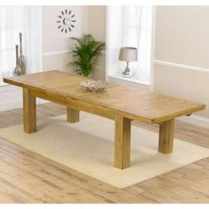 Irena Large Wooden Extending Dining Table In Oak