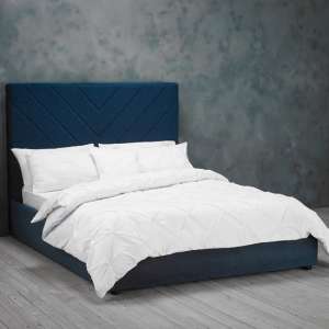 Ipswich King Size Fabric Bed In Royal Blue