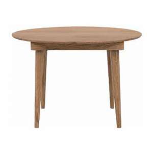 Jenson Round 1100mm Wooden Dining Table In Natural Oak