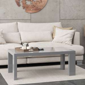Joule Wooden Coffee Table In Grey High Gloss