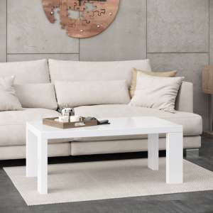 Joule Wooden Coffee Table In White High Gloss