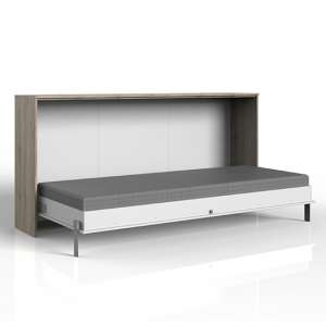 Juist Wooden Horizontal Foldaway Single Bed In San Remo Oak
