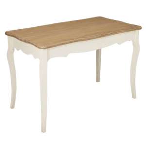 Jedburgh Wooden Dining Table In Cream