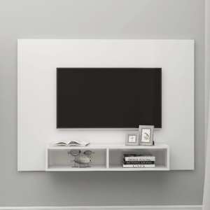 Kalona High Gloss Wall Hung Entertainment Unit In White