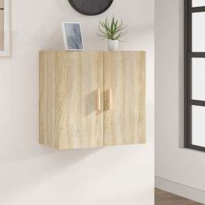Kason Wooden Wall Storage Cabinet With 2 Doors In Sonoma Oak