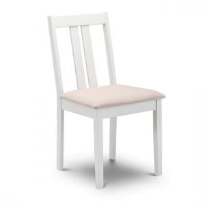 Ranee Wooden Dining Chair In Ivory Faux Suede Seat