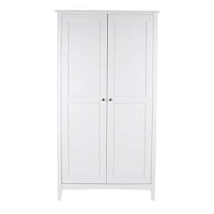 Kamuy Wooden 2 Doors Wardrobe In White