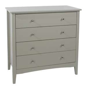 Kamuy Wooden Chest Of 4 Drawers In Grey
