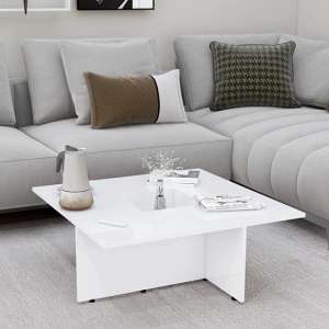 Kendrix Square High Gloss Coffee Table In White