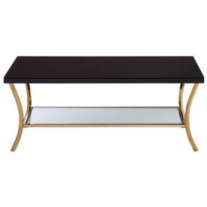 Furud Townhouse Wooden Coffee Table In Black     