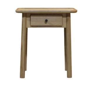 Kingham Wooden Side Table In Oak With 1 Drawer