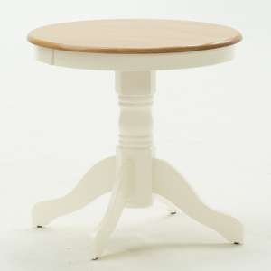 Kinvor Round Wooden Dining Table In Buttermilk