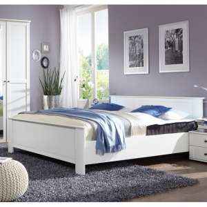 Krefeld Wooden Single Bed In White