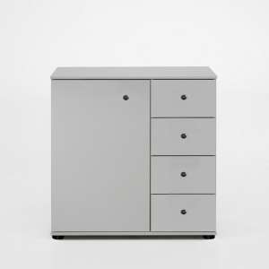 Krefeld Wooden Chest Of Drawers In White With 4 Drawers