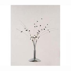 5 Light Black Clear Table Lamp Crystal