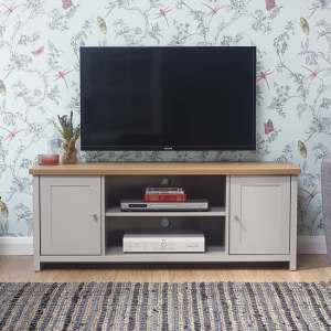 Loftus Wooden Large TV Unit In Grey