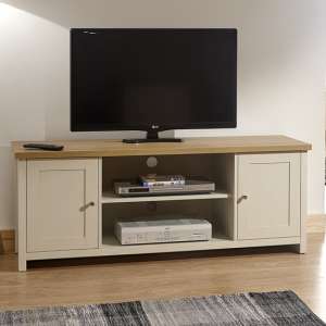 Loftus Wooden Large TV Unit In Cream