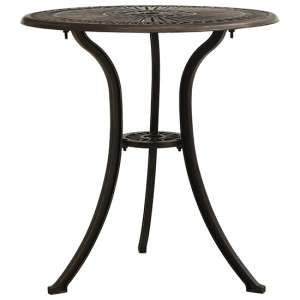 Lanelle Aluminium Garden Coffee Table In Bronze