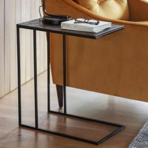 Langton Rectangular Aluminium Side Table In Antique Copper