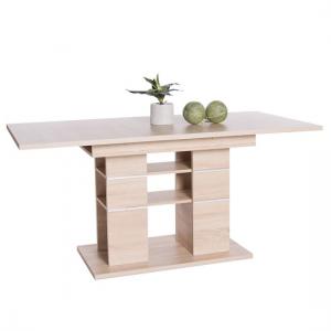 Larino Wooden Extendable Dining Table In Sonoma Oak